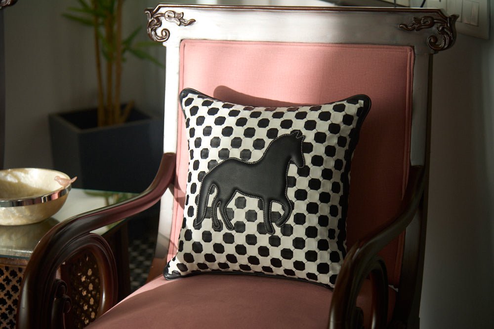 statement horse motif cushion cover - Araani Design